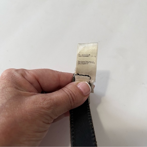 DIESEL BLACK AND WHITE BRAIDED LEATHER BELT - Picture 11 of 14